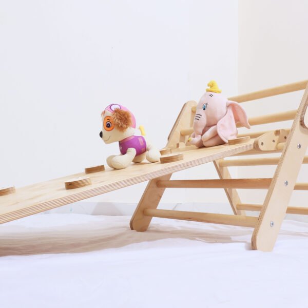Wooden Climbing Triangle & Slide